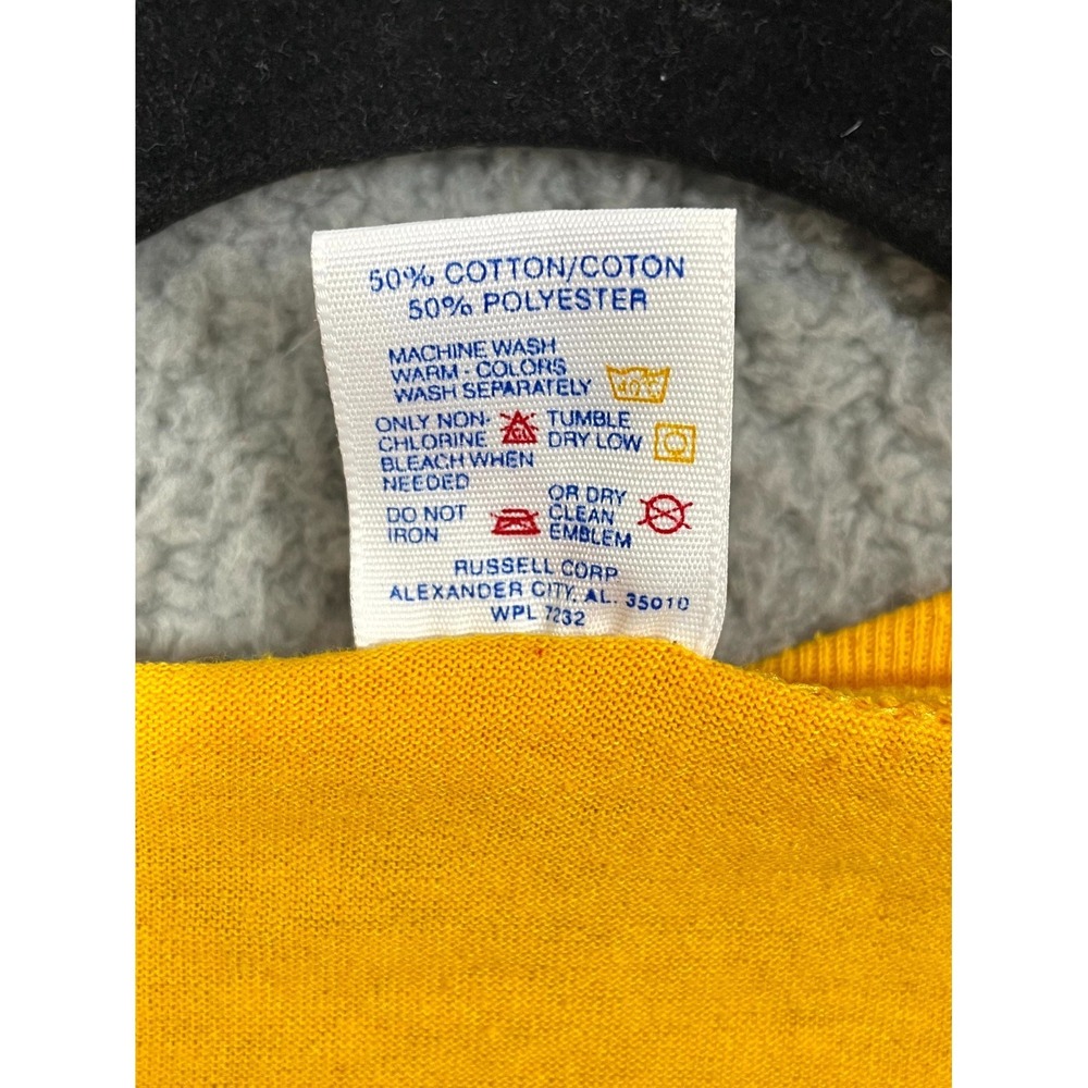 Vtg Jerzees T Shirt Mens XL Yellow Cotton USS Ringgold DD500 Association Naval - Picture 4 of 6